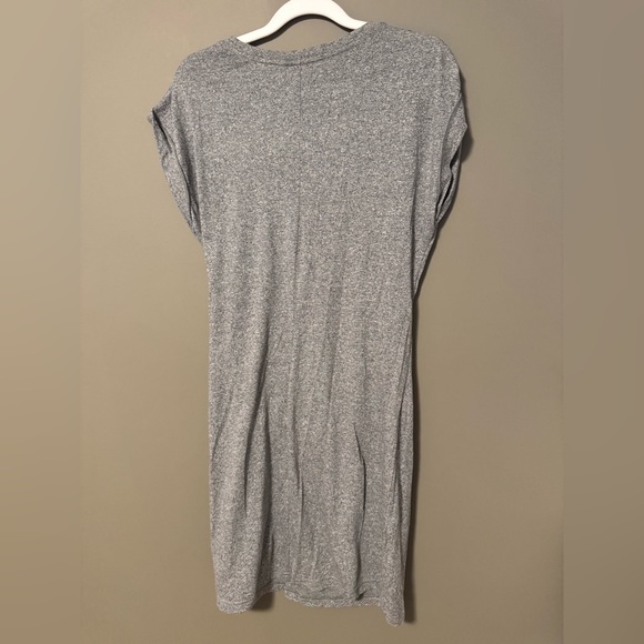 Gap Cinnched T-Shirt Dress Heathered Grey Size S - Picture 3 of 5